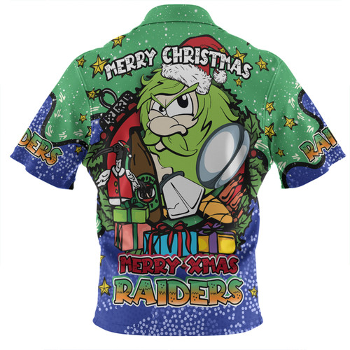Canberra Raiders Christmas Custom Zip Polo Shirt - Merry Christmas Our Beloved Team With Aboriginal Dot Art Pattern Zip Polo Shirt Canberra Raiders Christmas Custom Zip Polo Shirt - Merry Christmas Our Beloved Team With Aboriginal Dot Art Pattern Zip Polo Shirt