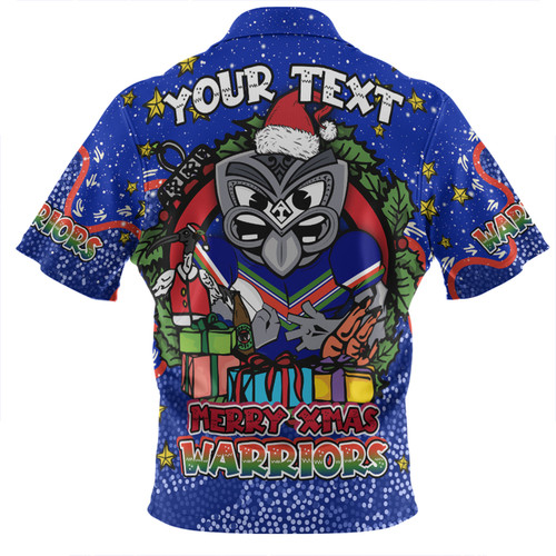 New Zealand Warriors Christmas Custom Zip Polo Shirt - Merry Christmas Our Beloved Team With Aboriginal Dot Art Pattern Zip Polo Shirt New Zealand Warriors Christmas Custom Zip Polo Shirt - Merry Christmas Our Beloved Team With Aboriginal Dot Art Pattern Zip Polo Shirt