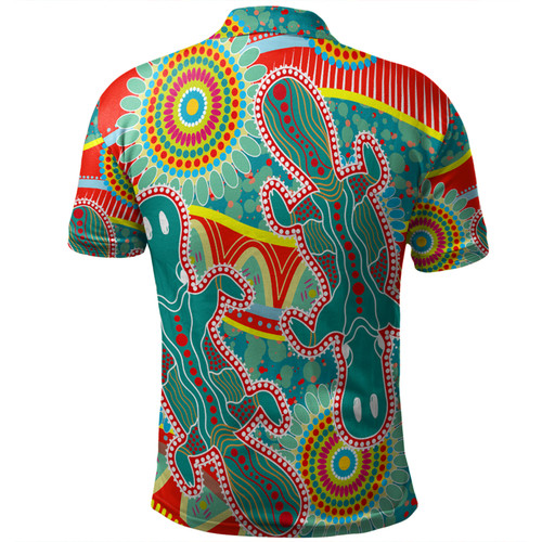 Australia Platypus Aboriginal Polo Shirt - Green Platypus With Aboriginal Art Dot Painting Patterns Inspired Polo Shirt Australia Platypus Aboriginal Polo Shirt - Green Platypus With Aboriginal Art Dot Painting Patterns Inspired Polo Shirt