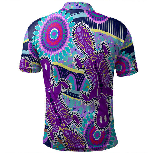 Australia Platypus Aboriginal Polo Shirt - Purple Platypus With Aboriginal Art Dot Painting Patterns Inspired Polo Shirt Australia Platypus Aboriginal Polo Shirt - Purple Platypus With Aboriginal Art Dot Painting Patterns Inspired Polo Shirt