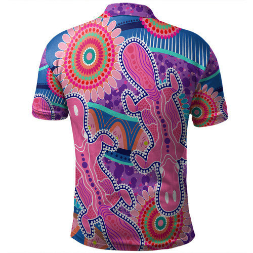 Australia Platypus Aboriginal Polo Shirt - Pink Platypus With Aboriginal Art Dot Painting Patterns Inspired Polo Shirt Australia Platypus Aboriginal Polo Shirt - Pink Platypus With Aboriginal Art Dot Painting Patterns Inspired Polo Shirt