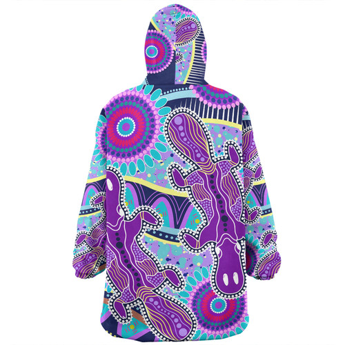 Australia Platypus Aboriginal Snug Hoodie - Purple Platypus With Aboriginal Art Dot Painting Patterns Inspired Snug Hoodie Australia Platypus Aboriginal Snug Hoodie - Purple Platypus With Aboriginal Art Dot Painting Patterns Inspired Snug Hoodie