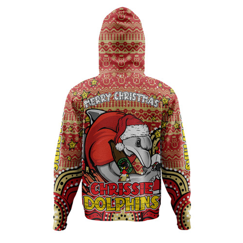Redcliffe Dolphins Christmas Custom Hoodie - Christmas Knit Patterns Vintage Jersey Ugly Hoodie Redcliffe Dolphins Christmas Custom Hoodie - Christmas Knit Patterns Vintage Jersey Ugly Hoodie