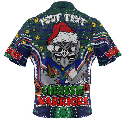 New Zealand Warriors Christmas Custom Polo Shirt - Christmas Knit Patterns Vintage Jersey Ugly Polo Shirt