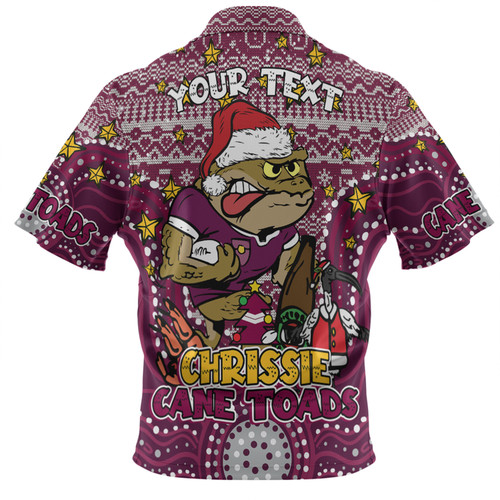 Queensland Cane Toads Christmas Custom Polo Shirt - Christmas Knit Patterns Vintage Jersey Ugly Polo Shirt Queensland Cane Toads Christmas Custom Polo Shirt - Christmas Knit Patterns Vintage Jersey Ugly Polo Shirt
