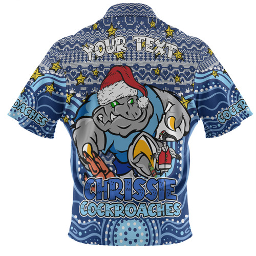 New South Wales Cockroaches Christmas Custom Polo Shirt - Christmas Knit Patterns Vintage Jersey Ugly Polo Shirt New South Wales Cockroaches Christmas Custom Polo Shirt - Christmas Knit Patterns Vintage Jersey Ugly Polo Shirt