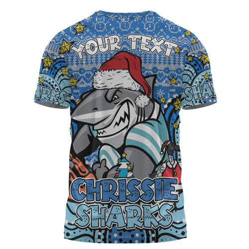 Cronulla-Sutherland Sharks Christmas Custom T-shirt - Christmas Knit Patterns Vintage Jersey Ugly T-shirt Cronulla-Sutherland Sharks Christmas Custom T-shirt - Christmas Knit Patterns Vintage Jersey Ugly T-shirt