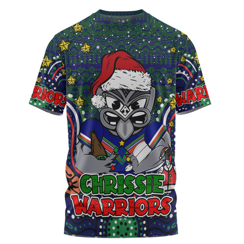 New Zealand Warriors Christmas Custom T-shirt - Christmas Knit Patterns Vintage Jersey Ugly T-shirt