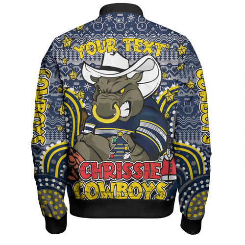North Queensland Cowboys Christmas Custom Bomber Jacket - Christmas Knit Patterns Vintage Jersey Ugly Bomber Jacket North Queensland Cowboys Christmas Custom Bomber Jacket - Christmas Knit Patterns Vintage Jersey Ugly Bomber Jacket