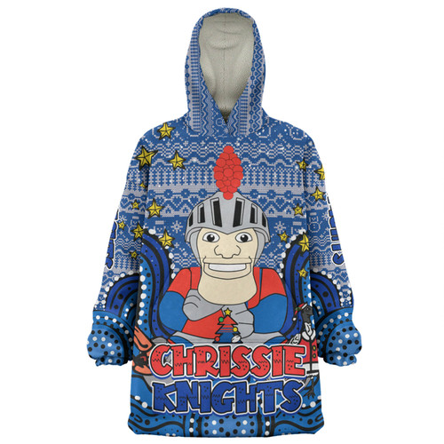 Newcastle Knights Christmas Custom Snug Hoodie - Christmas Knit Patterns Vintage Jersey Ugly Snug Hoodie