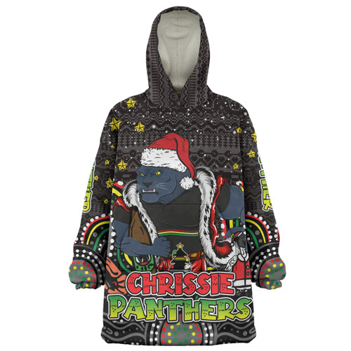 Penrith Panthers Christmas Custom Snug Hoodie - Christmas Knit Patterns Vintage Jersey Ugly Snug Hoodie