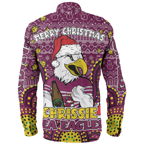 Manly Warringah Sea Eagles Christmas Custom Long Sleeve Shirt - Christmas Knit Patterns Vintage Jersey Ugly Long Sleeve Shirt Manly Warringah Sea Eagles Christmas Custom Long Sleeve Shirt - Christmas Knit Patterns Vintage Jersey Ugly Long Sleeve Shirt