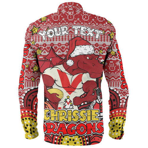 St. George Illawarra Dragons Christmas Custom Long Sleeve Shirt - Christmas Knit Patterns Vintage Jersey Ugly Long Sleeve Shirt St. George Illawarra Dragons Christmas Custom Long Sleeve Shirt - Christmas Knit Patterns Vintage Jersey Ugly Long Sleeve Shirt