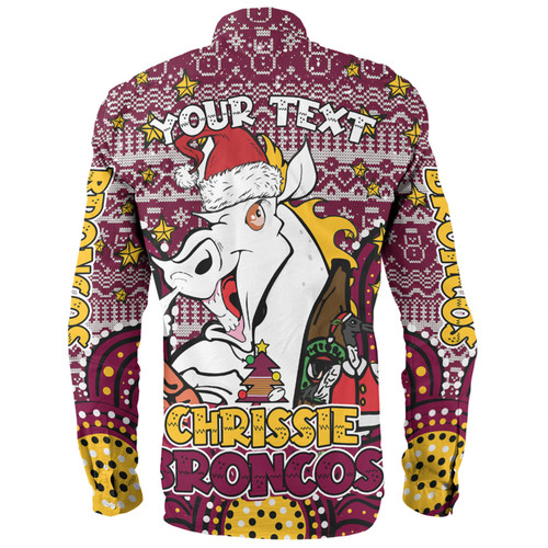 Brisbane Broncos Christmas Custom Long Sleeve Shirt - Christmas Knit Patterns Vintage Jersey Ugly Long Sleeve Shirt Brisbane Broncos Christmas Custom Long Sleeve Shirt - Christmas Knit Patterns Vintage Jersey Ugly Long Sleeve Shirt