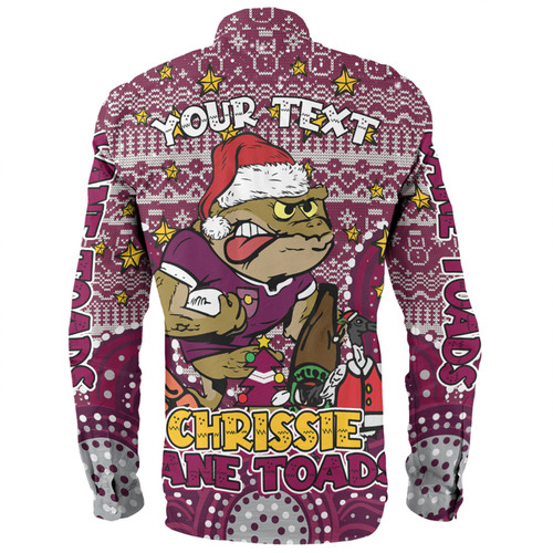 Queensland Cane Toads Christmas Custom Long Sleeve Shirt - Christmas Knit Patterns Vintage Jersey Ugly Long Sleeve Shirt Queensland Cane Toads Christmas Custom Long Sleeve Shirt - Christmas Knit Patterns Vintage Jersey Ugly Long Sleeve Shirt
