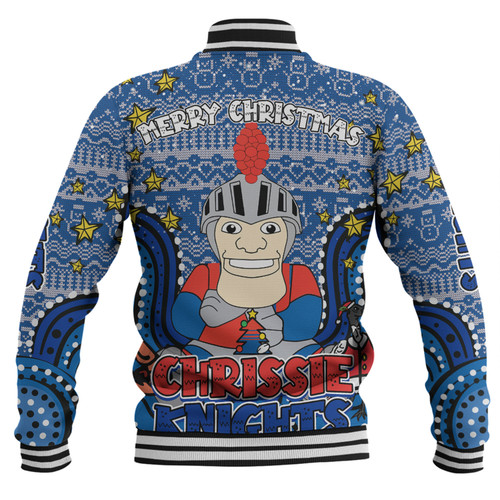 Newcastle Knights Christmas Custom Baseball Jacket - Christmas Knit Patterns Vintage Jersey Ugly Baseball Jacket Newcastle Knights Christmas Custom Baseball Jacket - Christmas Knit Patterns Vintage Jersey Ugly Baseball Jacket