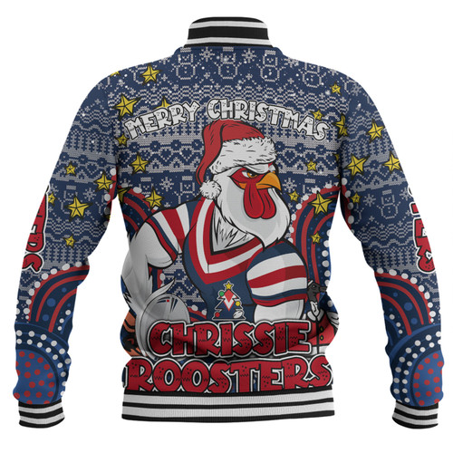 Sydney Roosters Christmas Custom Baseball Jacket - Christmas Knit Patterns Vintage Jersey Ugly Baseball Jacket Sydney Roosters Christmas Custom Baseball Jacket - Christmas Knit Patterns Vintage Jersey Ugly Baseball Jacket