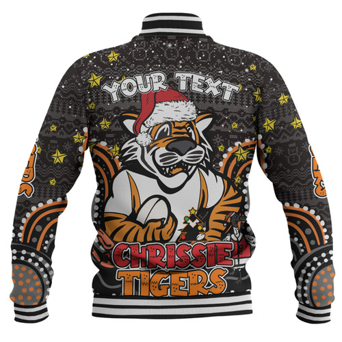 Wests Tigers Christmas Custom Baseball Jacket - Christmas Knit Patterns Vintage Jersey Ugly Baseball Jacket Wests Tigers Christmas Custom Baseball Jacket - Christmas Knit Patterns Vintage Jersey Ugly Baseball Jacket