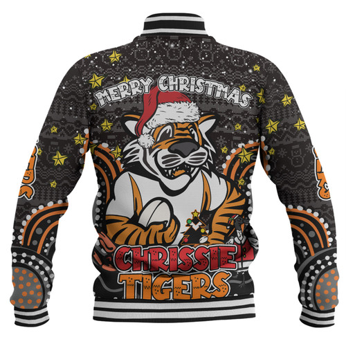 Wests Tigers Christmas Custom Baseball Jacket - Christmas Knit Patterns Vintage Jersey Ugly Baseball Jacket Wests Tigers Christmas Custom Baseball Jacket - Christmas Knit Patterns Vintage Jersey Ugly Baseball Jacket