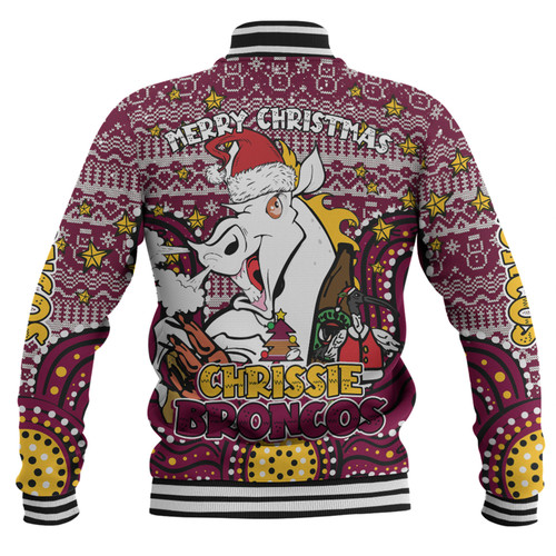 Brisbane Broncos Christmas Custom Baseball Jacket - Christmas Knit Patterns Vintage Jersey Ugly Baseball Jacket Brisbane Broncos Christmas Custom Baseball Jacket - Christmas Knit Patterns Vintage Jersey Ugly Baseball Jacket