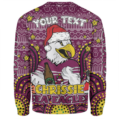 Manly Warringah Sea Eagles Christmas Custom Sweatshirt - Christmas Knit Patterns Vintage Jersey Ugly Sweatshirt Manly Warringah Sea Eagles Christmas Custom Sweatshirt - Christmas Knit Patterns Vintage Jersey Ugly Sweatshirt