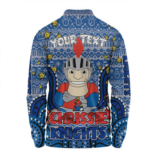 Newcastle Knights Christmas Custom Long Sleeve Polo Shirt - Christmas Knit Patterns Vintage Jersey Ugly Long Sleeve Polo Shirt Newcastle Knights Christmas Custom Long Sleeve Polo Shirt - Christmas Knit Patterns Vintage Jersey Ugly Long Sleeve Polo Shirt