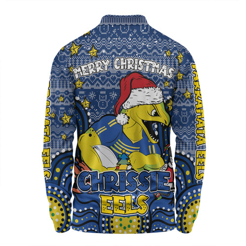 Parramatta Eels Christmas Custom Long Sleeve Polo Shirt - Christmas Knit Patterns Vintage Jersey Ugly Long Sleeve Polo Shirt Parramatta Eels Christmas Custom Long Sleeve Polo Shirt - Christmas Knit Patterns Vintage Jersey Ugly Long Sleeve Polo Shirt