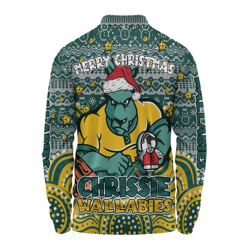Australia Wallabies Christmas Custom Long Sleeve Polo Shirt - Christmas Knit Patterns Vintage Jersey Ugly Long Sleeve Polo Shirt Australia Wallabies Christmas Custom Long Sleeve Polo Shirt - Christmas Knit Patterns Vintage Jersey Ugly Long Sleeve Polo Shirt