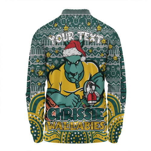 Australia Wallabies Christmas Custom Long Sleeve Polo Shirt - Christmas Knit Patterns Vintage Jersey Ugly Long Sleeve Polo Shirt Australia Wallabies Christmas Custom Long Sleeve Polo Shirt - Christmas Knit Patterns Vintage Jersey Ugly Long Sleeve Polo Shirt