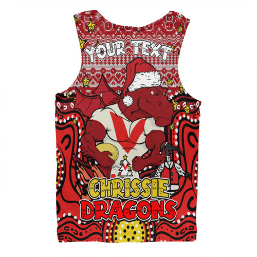 St. George Illawarra Dragons Christmas Custom Men Singlet - Christmas Knit Patterns Vintage Jersey Ugly Men Singlet St. George Illawarra Dragons Christmas Custom Men Singlet - Christmas Knit Patterns Vintage Jersey Ugly Men Singlet