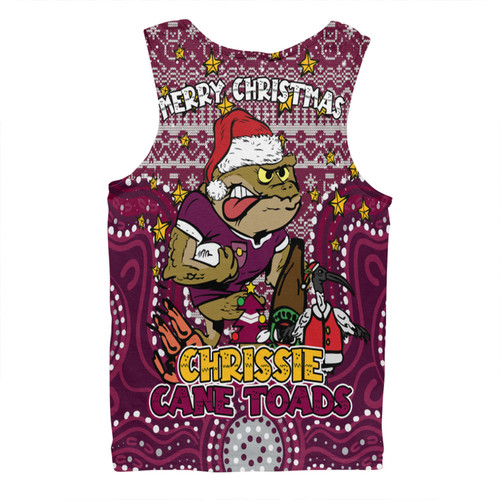 Queensland Cane Toads Christmas Custom Men Singlet - Christmas Knit Patterns Vintage Jersey Ugly Men Singlet Queensland Cane Toads Christmas Custom Men Singlet - Christmas Knit Patterns Vintage Jersey Ugly Men Singlet
