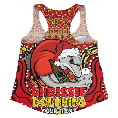 Redcliffe Dolphins Christmas Custom Women Racerback Singlet - Christmas Knit Patterns Vintage Jersey Ugly Women Racerback Singlet Redcliffe Dolphins Christmas Custom Women Racerback Singlet - Christmas Knit Patterns Vintage Jersey Ugly Women Racerback Singlet