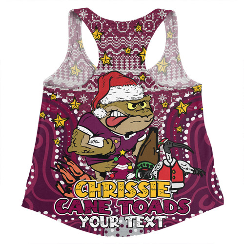 Queensland Cane Toads Christmas Custom Women Racerback Singlet - Christmas Knit Patterns Vintage Jersey Ugly Women Racerback Singlet Queensland Cane Toads Christmas Custom Women Racerback Singlet - Christmas Knit Patterns Vintage Jersey Ugly Women Racerback Singlet