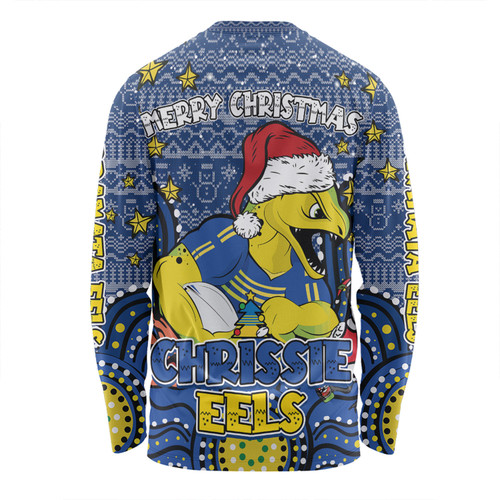 Parramatta Eels Christmas Custom Long Sleeve T-shirt - Christmas Knit Patterns Vintage Jersey Ugly Long Sleeve T-shirt Parramatta Eels Christmas Custom Long Sleeve T-shirt - Christmas Knit Patterns Vintage Jersey Ugly Long Sleeve T-shirt