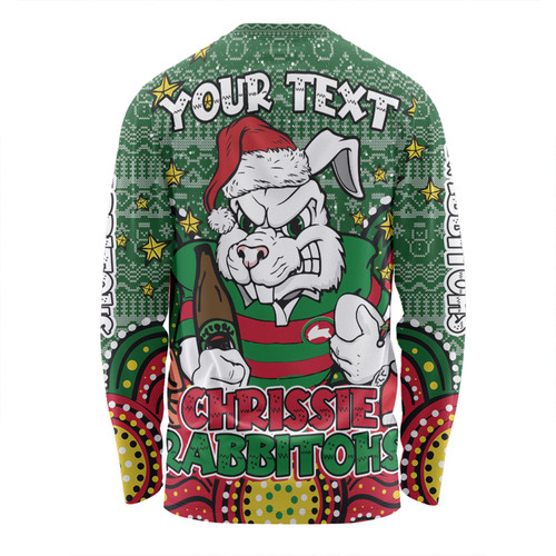 South Sydney Rabbitohs Custom Long Sleeve T-shirt - Christmas Knit Patterns Vintage Jersey Ugly Long Sleeve T-shirt South Sydney Rabbitohs Custom Long Sleeve T-shirt - Christmas Knit Patterns Vintage Jersey Ugly Long Sleeve T-shirt