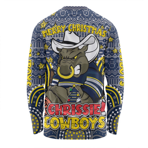 North Queensland Cowboys Christmas Custom Long Sleeve T-shirt - Christmas Knit Patterns Vintage Jersey Ugly Long Sleeve T-shirt North Queensland Cowboys Christmas Custom Long Sleeve T-shirt - Christmas Knit Patterns Vintage Jersey Ugly Long Sleeve T-shirt