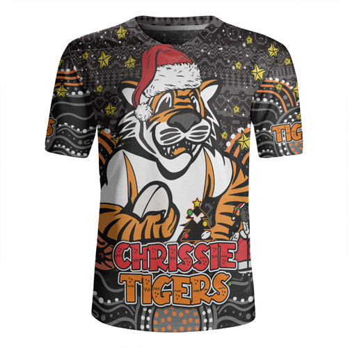 Wests Tigers Christmas Custom Rugby Jersey - Christmas Knit Patterns Vintage Jersey Ugly Rugby Jersey