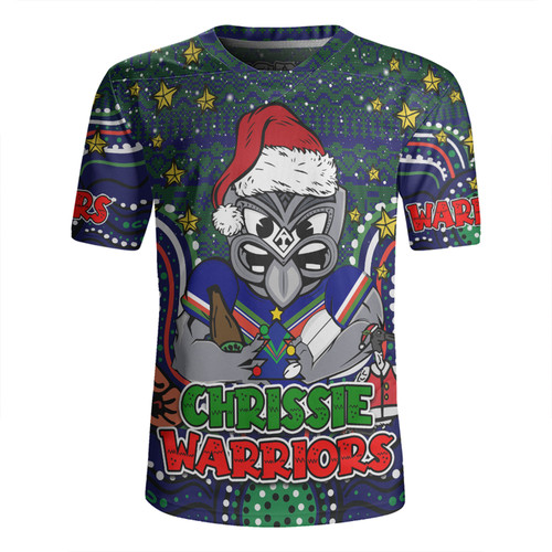 New Zealand Warriors Christmas Custom Rugby Jersey - Christmas Knit Patterns Vintage Jersey Ugly Rugby Jersey