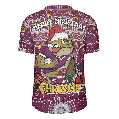 Queensland Cane Toads Christmas Custom Rugby Jersey - Christmas Knit Patterns Vintage Jersey Ugly Rugby Jersey Queensland Cane Toads Christmas Custom Rugby Jersey - Christmas Knit Patterns Vintage Jersey Ugly Rugby Jersey