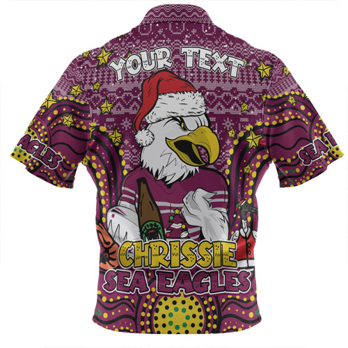 Manly Warringah Sea Eagles Christmas Custom Zip Polo Shirt - Christmas Knit Patterns Vintage Jersey Ugly Zip Polo Shirt Manly Warringah Sea Eagles Christmas Custom Zip Polo Shirt - Christmas Knit Patterns Vintage Jersey Ugly Zip Polo Shirt