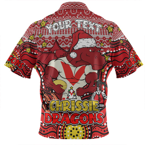 St. George Illawarra Dragons Christmas Custom Zip Polo Shirt - Christmas Knit Patterns Vintage Jersey Ugly Zip Polo Shirt St. George Illawarra Dragons Christmas Custom Zip Polo Shirt - Christmas Knit Patterns Vintage Jersey Ugly Zip Polo Shirt