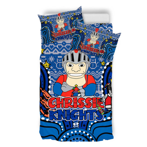 Newcastle Knights Christmas Custom Bedding Set - Christmas Knit Patterns Vintage Jersey Ugly Bedding Set Newcastle Knights Christmas Custom Bedding Set - Christmas Knit Patterns Vintage Jersey Ugly Bedding Set