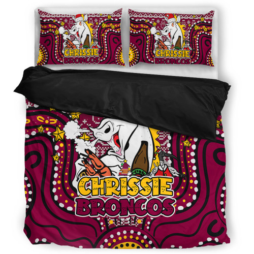 Brisbane Broncos Christmas Custom Bedding Set - Christmas Knit Patterns Vintage Jersey Ugly Bedding Set Brisbane Broncos Christmas Custom Bedding Set - Christmas Knit Patterns Vintage Jersey Ugly Bedding Set
