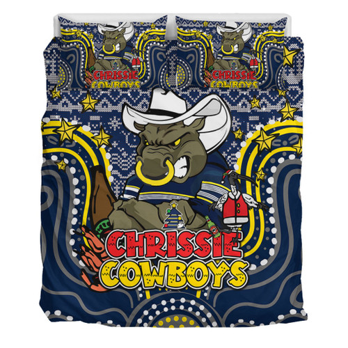 North Queensland Cowboys Christmas Custom Bedding Set - Christmas Knit Patterns Vintage Jersey Ugly Bedding Set North Queensland Cowboys Christmas Custom Bedding Set - Christmas Knit Patterns Vintage Jersey Ugly Bedding Set