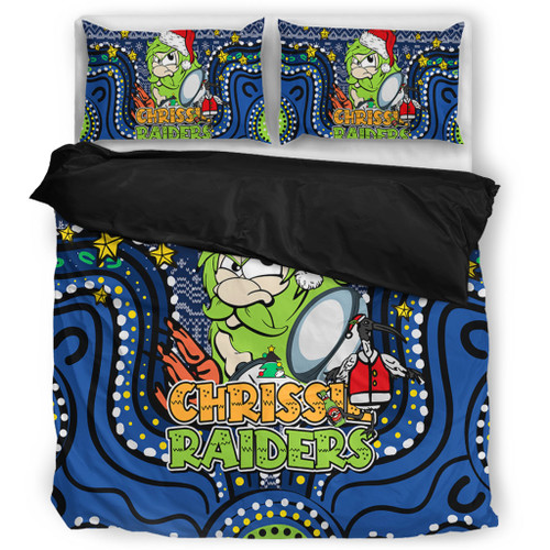 Canberra Raiders Christmas Custom Bedding Set - Christmas Knit Patterns Vintage Jersey Ugly Bedding Set Canberra Raiders Christmas Custom Bedding Set - Christmas Knit Patterns Vintage Jersey Ugly Bedding Set