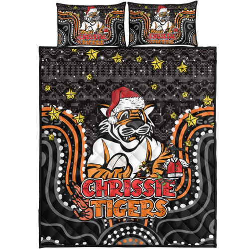 Wests Tigers Christmas Custom Quilt Bed Set - Christmas Knit Patterns Vintage Jersey Ugly Quilt Bed Set Wests Tigers Christmas Custom Quilt Bed Set - Christmas Knit Patterns Vintage Jersey Ugly Quilt Bed Set