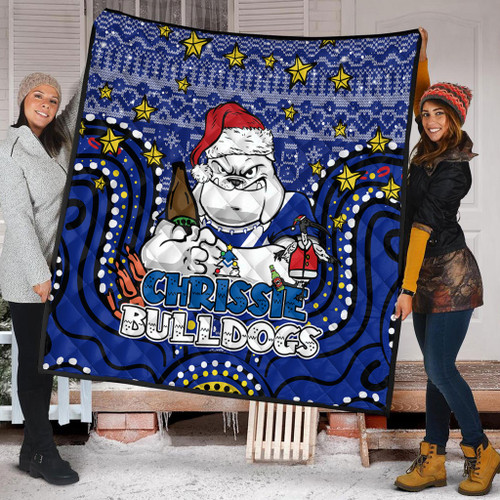 Canterbury-Bankstown Bulldogs Christmas Custom Quilt - Christmas Knit Patterns Vintage Jersey Ugly Quilt Canterbury-Bankstown Bulldogs Christmas Custom Quilt - Christmas Knit Patterns Vintage Jersey Ugly Quilt