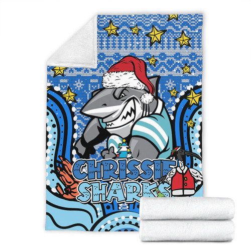 Cronulla-Sutherland Sharks Christmas Custom Blanket - Christmas Knit Patterns Vintage Jersey Ugly Blanket Cronulla-Sutherland Sharks Christmas Custom Blanket - Christmas Knit Patterns Vintage Jersey Ugly Blanket