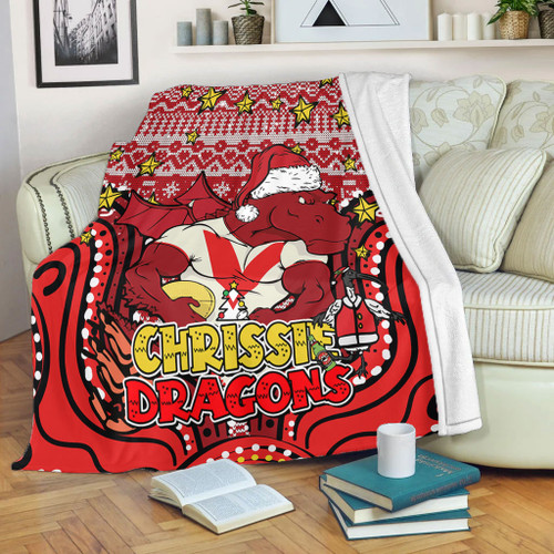 St. George Illawarra Dragons Christmas Custom Blanket - Christmas Knit Patterns Vintage Jersey Ugly Blanket St. George Illawarra Dragons Christmas Custom Blanket - Christmas Knit Patterns Vintage Jersey Ugly Blanket