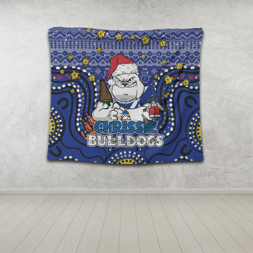 Canterbury-Bankstown Bulldogs Christmas Custom Tapestry - Christmas Knit Patterns Vintage Jersey Ugly Tapestry Canterbury-Bankstown Bulldogs Christmas Custom Tapestry - Christmas Knit Patterns Vintage Jersey Ugly Tapestry